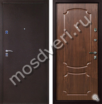 Металлическая дверь со скрытыми петлями коричневая - купить от производителя Мосдвери Металлическая дверь со скрытыми петлями коричневая