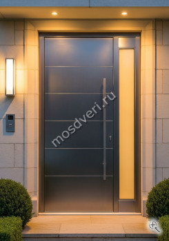 Дверь металлическая входная большая серая - купить от производителя Мосдвери Дверь металлическая входная большая серая